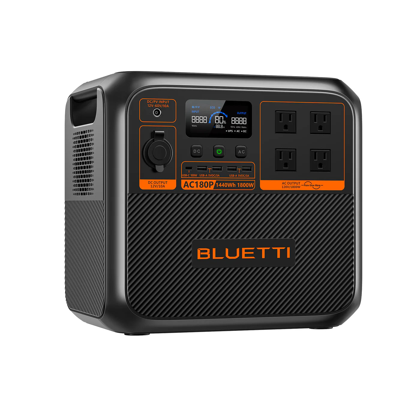 BLUETTI AC180P Solar Portable Power Station